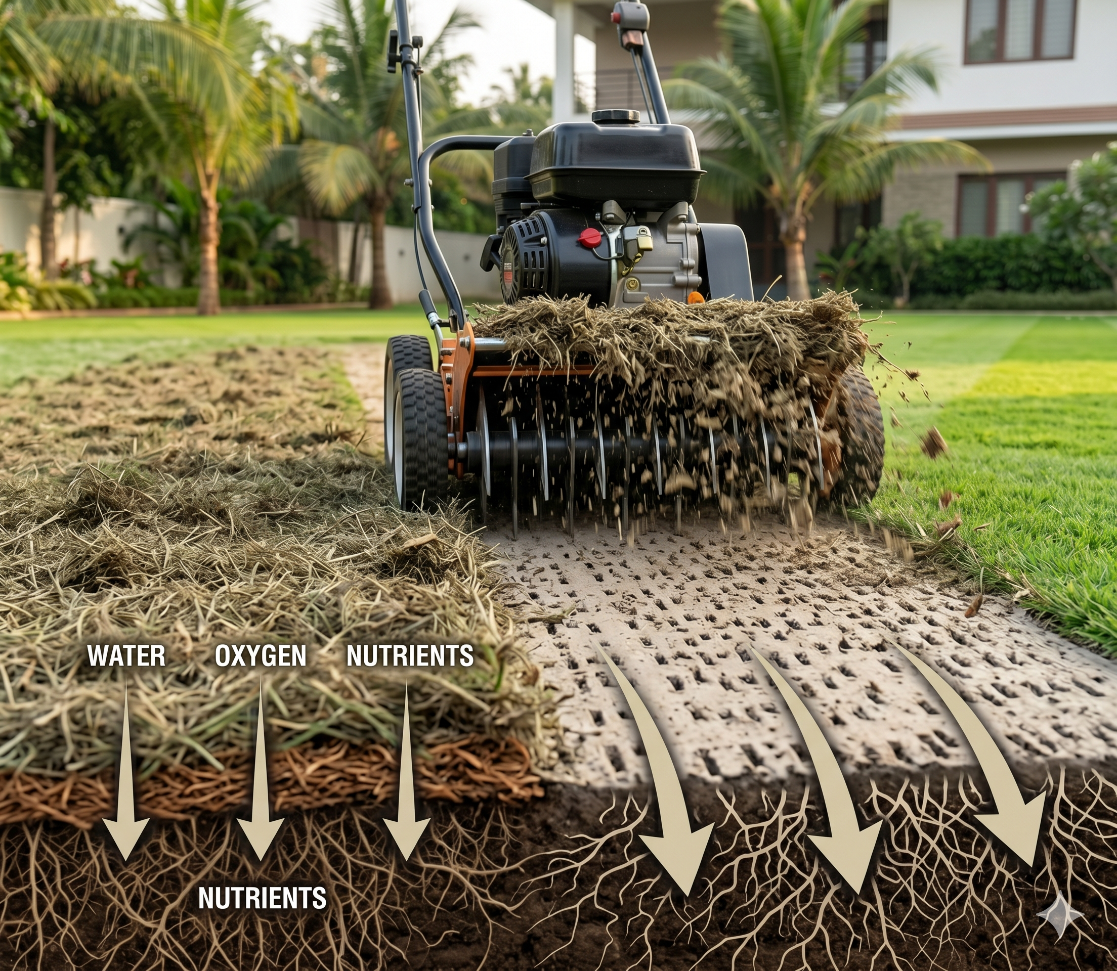 Lawn Thatching